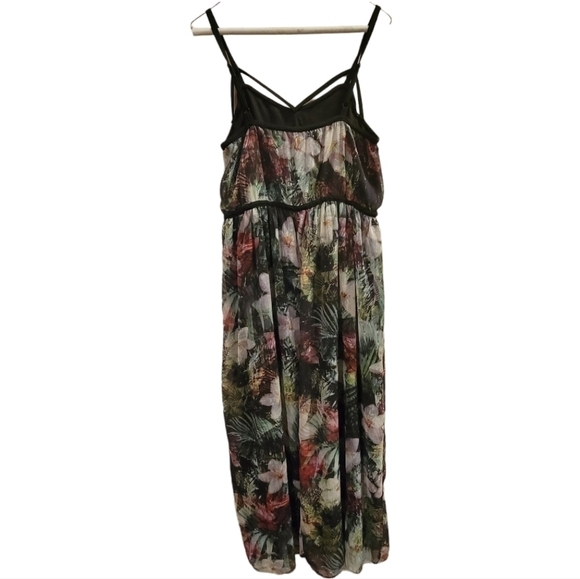 Lane Bryant Floral Maxi Dress Size 14 - Picture 4 of 7